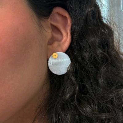 گوشواره صدفی تابستونه استیل