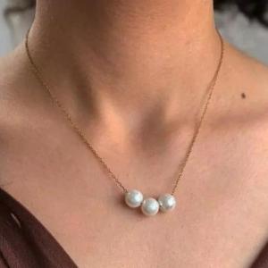 گردنبند مروارید استیل مینیمال و شیک
