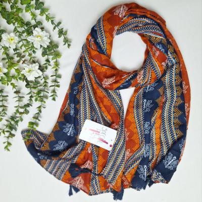 شال های نخ پنبه TRF وارداتی در ده طرح زیبا-155769