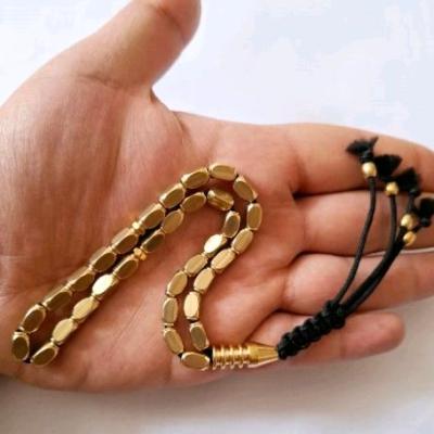 تسبیح برنجی 33 تایی چهاروجهی-155998