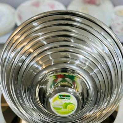 لگن استیل 11 پارچه یونیک،استیل نگیر ،برند یونیک هک شده