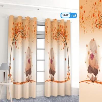 پرده تصویری طرح دختر پاییز برند پرنا