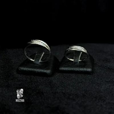 حلقه ست نقره زنانه ومردانه کدhs1027