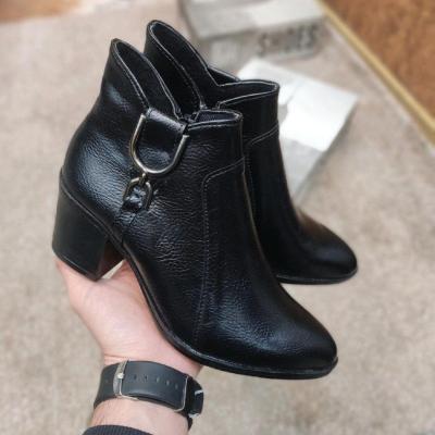 بوت جدیدمون مدل بهار جنس چرم‌بیاله خارجی پاشنه 7 سانت