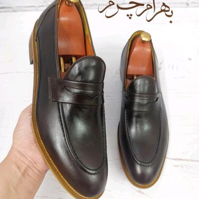 کفش مردانه کالج چرم طبیعی دست دوز کاپری قهوه ای