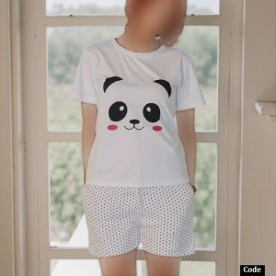 ست تاپ و شورتک MINNAZ طرح پاندا