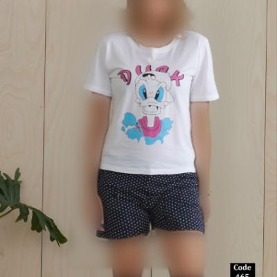 ست تاپ و شورتک MINNAZ طرح اردک