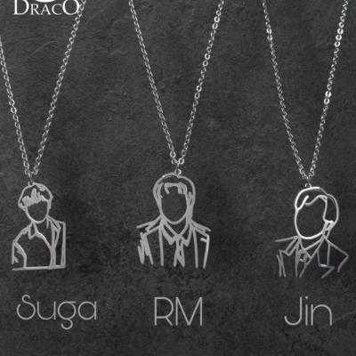 گردنبند اعضای BTS (بی تی اس)- جین، شوگا، آرام