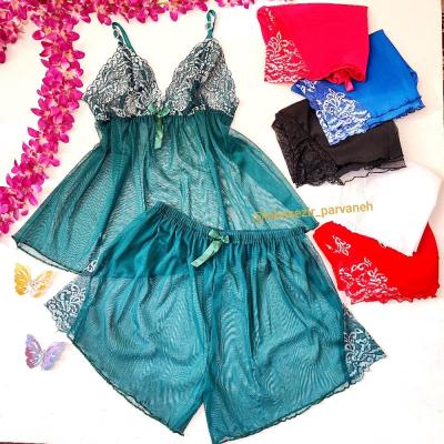 لباسخواب تور مدل تاپ شورتک فری سایز تا 46