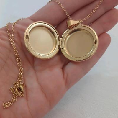 گردنبند لاکت آینه ای استیل