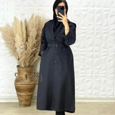 مانتو دانشجویی فاستونی مدل کمربندار