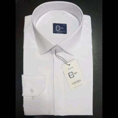 پیراهن مجلسی مردانه سفید اسلیم فیت