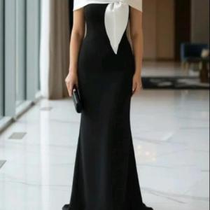 پیراهن مهمانی زنانه کرپ br مدل ماکسی آرزو