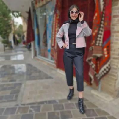 کت کراپ موهر پشمی