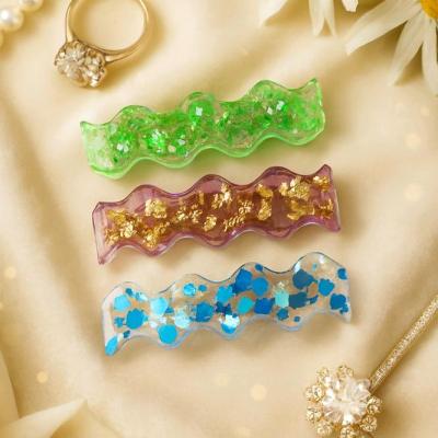 گیره رزینی اکلیلی سه رنگ