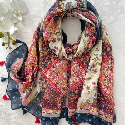 شال نخ پنبه TRF وارداتی بسیار شیک