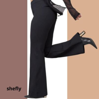 شلوار زنانه گاباردین دمپا گشاد