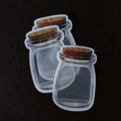 زیپ کیپ کوچک طرح شیشه بانکه