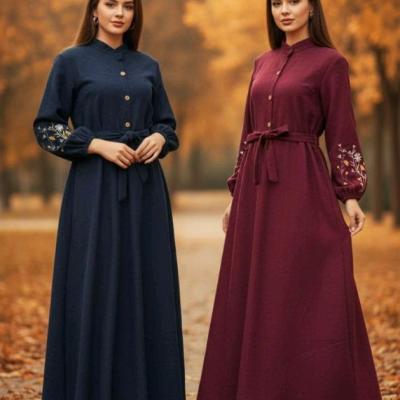 کفتان گلدوزی زنانه جنس مخمل کبریتی ریز اعلا+گلدوزی