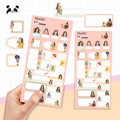 برچسب‌ اسم فانتزی طرح دختر جنگل