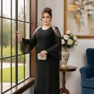 پیراهن مهمانی زنانه حریر مدل پیراهن زیبای ماکسی مجلسی زنانه سایز بزرگ مدل دلارام 76334