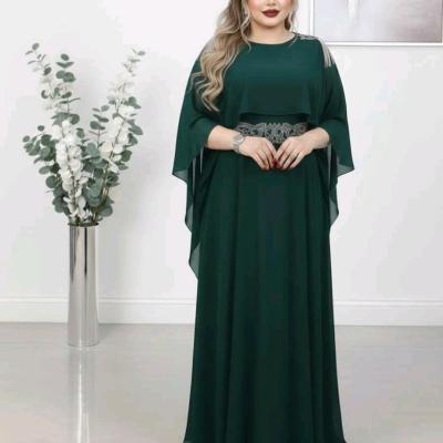 پیراهن مهمانی زنانه کرپ مدل پیراهن زیبای خانومانه سایز بزرگ مجلسی مدل کوثر 76335