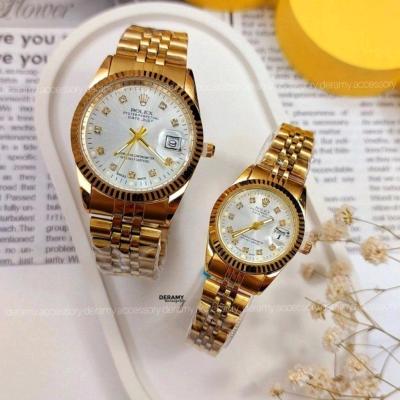 ست ساعت رولکس مردانه زنانه باهم هدیه روز مرد 81341