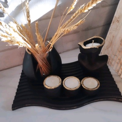 ست دکوراتیو مشکی طلایی