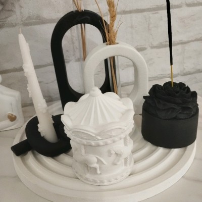 ست دکوری سفید و مشکی