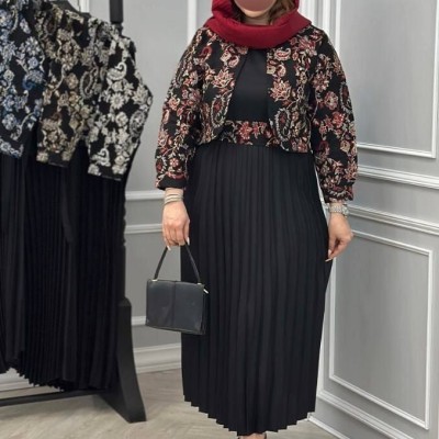 سارافون زنانه کرپ مانتو مدل پانیک عیدانه مدل مانتو سرافونی