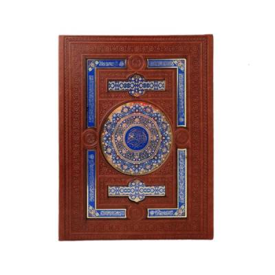 کتاب نفیس قرآن کریم چرمی طرح آینه دار همراه با جعبه قطع وزیری