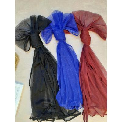 شال توری اکلیلی زرشکی شال شاین توری