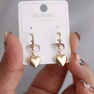 گوشواره طلایی جنس استیل طرح قلبی (ارسال رایگان) عبیر شاپ