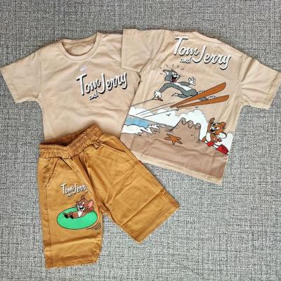 ست تیشرت و شلوارک بچگانه پشت چاپ