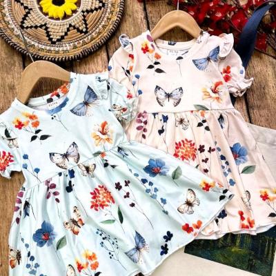 پیراهن بچگانه آستین کوتاه دخترانه