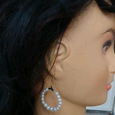 گوشواره مرواریدی حلقه ای