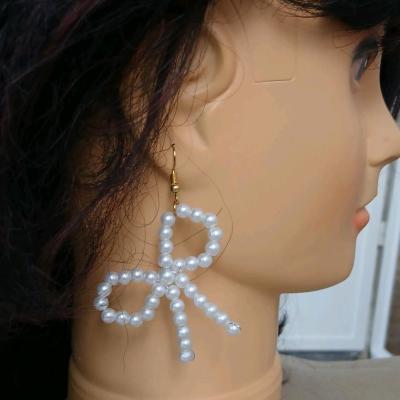 گوشواره پاپیونی باآویز عصایی