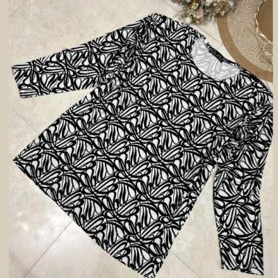 بلوز نخی خارجی زنانه آستین بلند