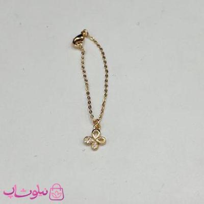 آویز ساعت زنانه ysx طرح گل نگینی طلایی کد 899