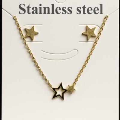 نیم ست استیل طرح ستاره