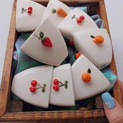 شات قهوه سرامیکی میوه برجسته