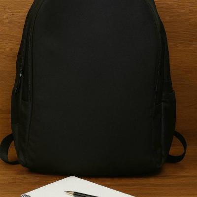 ست کوله پشتی و جامدادی و اسکرانچی مشکی بیسیک