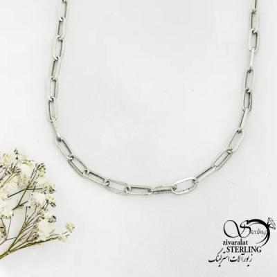 زنجیر نقره کلاسیک مردانه عیار925 ساخت ایتالیا کد 18568