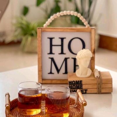 تابلو تکست چوبی هوم مهره دار