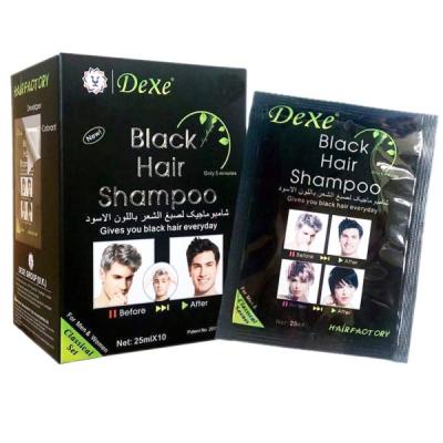 پک 10 عددی شامپو رنگ مو مشکی Black Hair Shampoo
