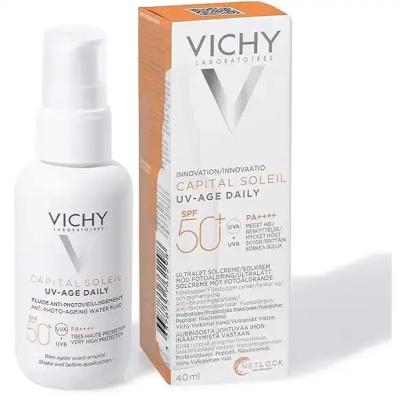 ضد آفتاب ویشی Vichy مدلSPF50 capital soleil UV-AGE DAILY حجم 40 میلی لیتر
