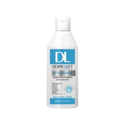 شامپو بدن کرمی درمالیفت مناسب پوست های خشک و حساس حجم 200 میلی لیتر