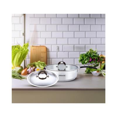 ماهیتابه تک دسته 28سانت دودرب استیل عرشیا مدلSS478-3085