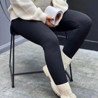 شلوار لگ کبریتی تو خز زنانه لگ دخترانه