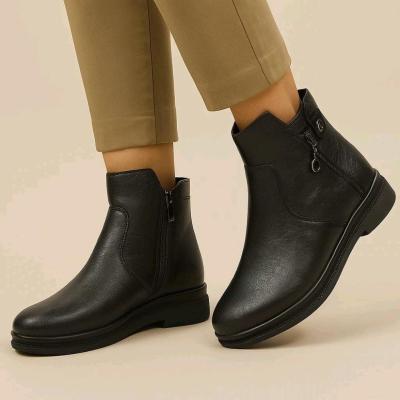 بوت طبی پاشنه 3سانت زیره پیو سبک راحت جنس رویه سوگو چرم صنعتی خارجی سا